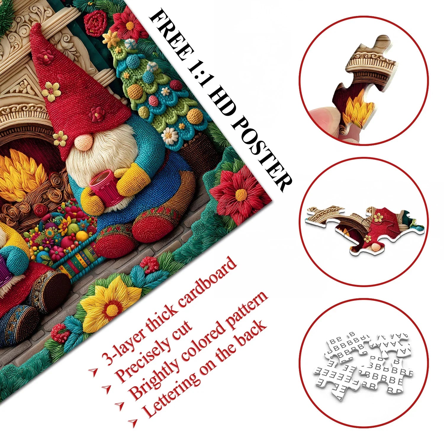 Cozy Gnomes Jigsaw Puzzle 1000 Pieces