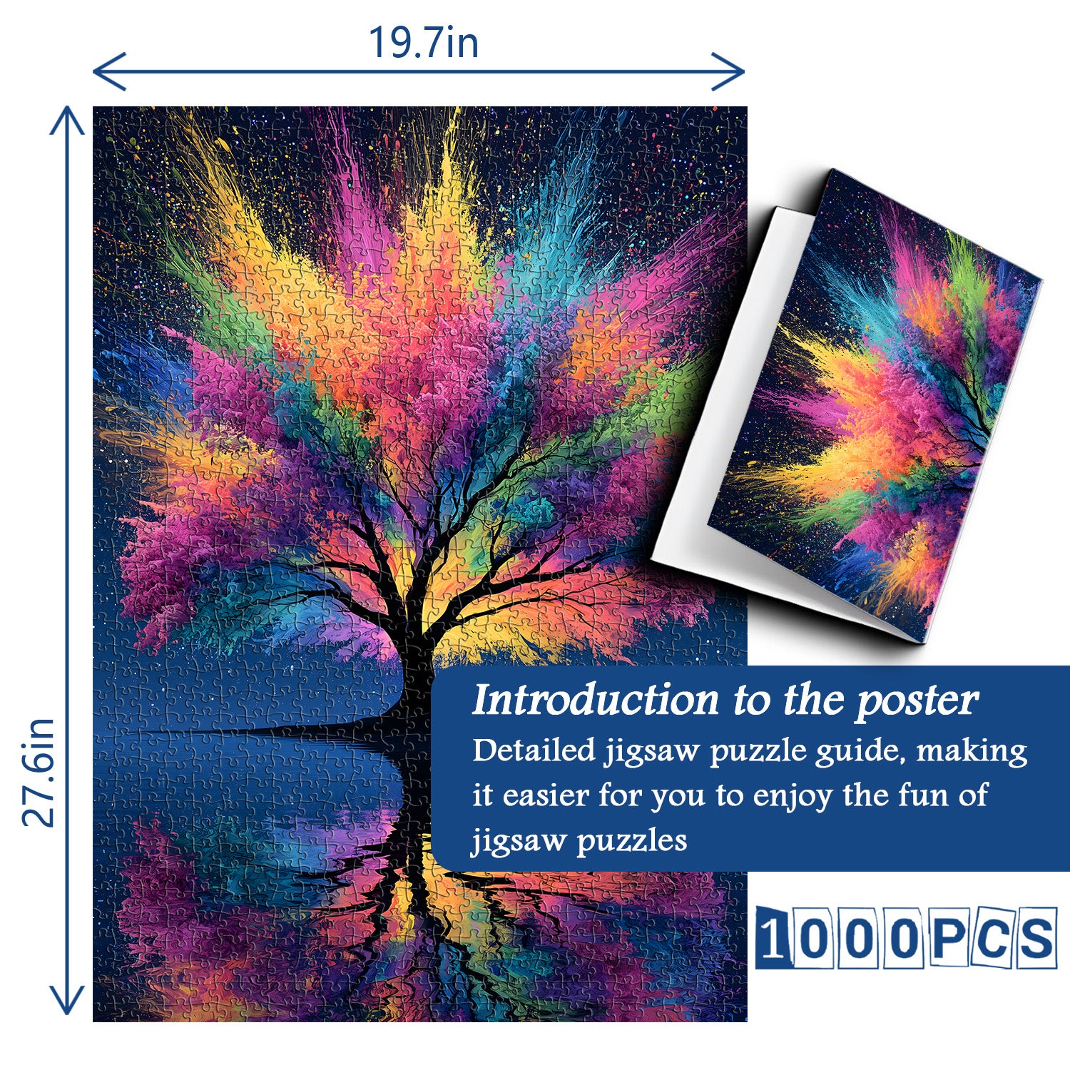 Vibrant Life Tree Jigsaw Puzzle 1000 Pieces