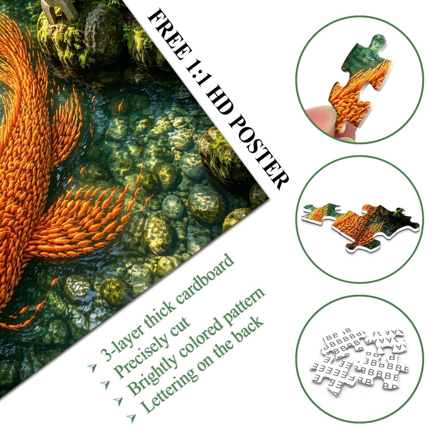 School Koi Form Jigsaw Puzzle 1000 Pieces