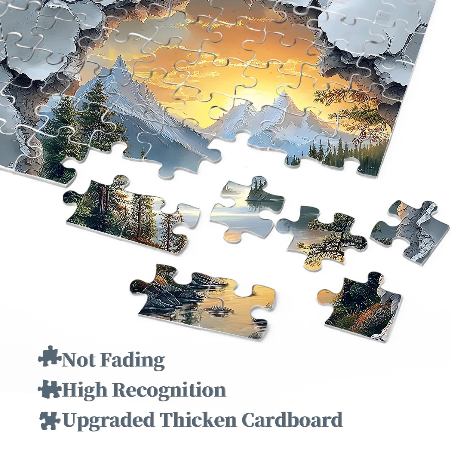 LakeCrack View Jigsaw Puzzle 1000 Pieces