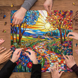 Glazed Flower Path Jigsaw Puzzle 1000 Pieces