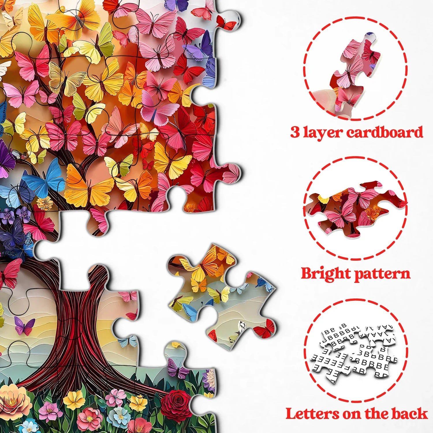 Baum der Schmetterlinge Jigsaw Puzzle 1000 Stücke