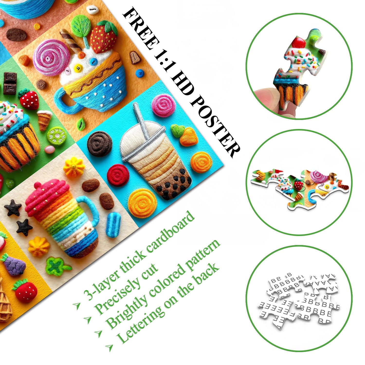 Woolly Sweets Jigsaw Puzzle 1000 Pieces