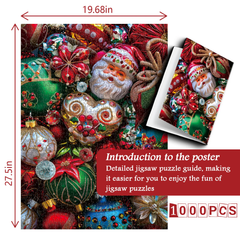 Weihnachtsgedächtnis -Puzzles 1000 Stücke