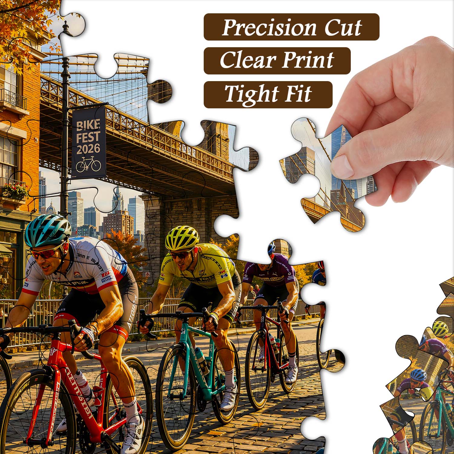 Puzzle da corsa in bici da città, 1000 pezzi