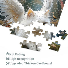 Magic White Cat Jigsaw Puzzles 1000 Pieces