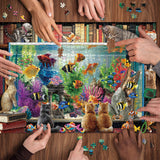 Cat and Fish Jigsaw Puzzle 1000 Pieces