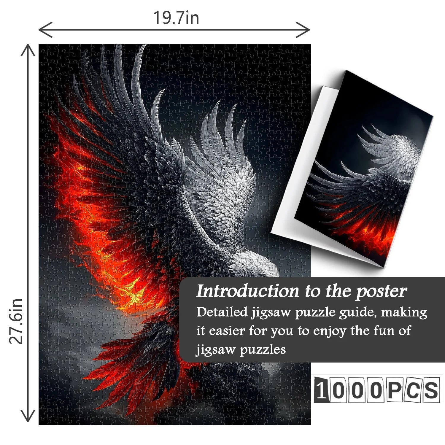 Crimson Flame Eagle Puzzle 1000 Teile