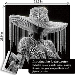 Glänzende Femme -Puzzle 1000 Stücke