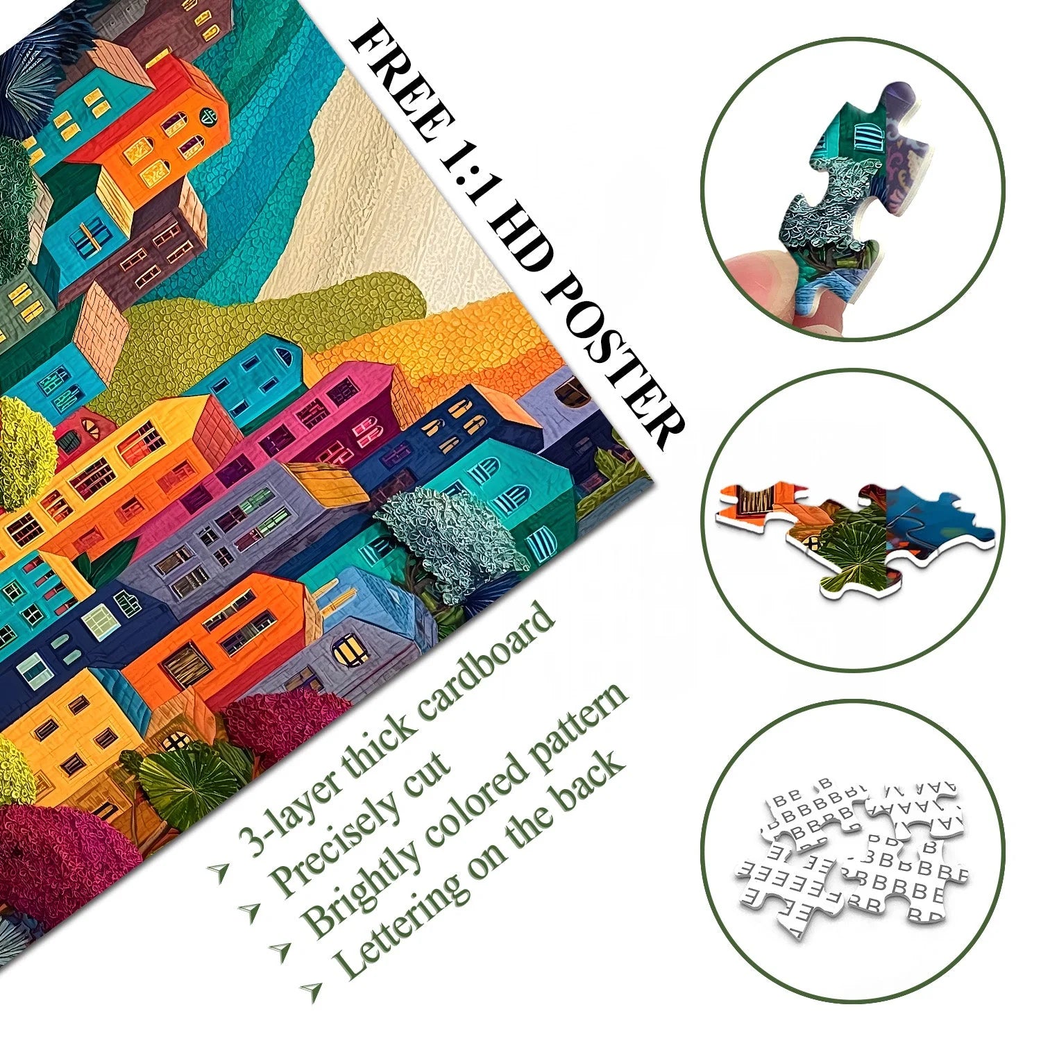 Bergpaletten-Puzzle 1000 Teile