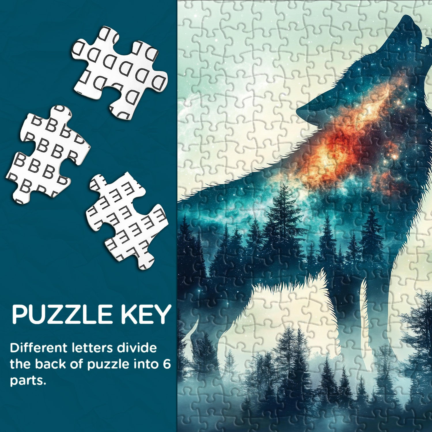 Starry Nightwolf Jigsaw Puzzles 1000 Pieces