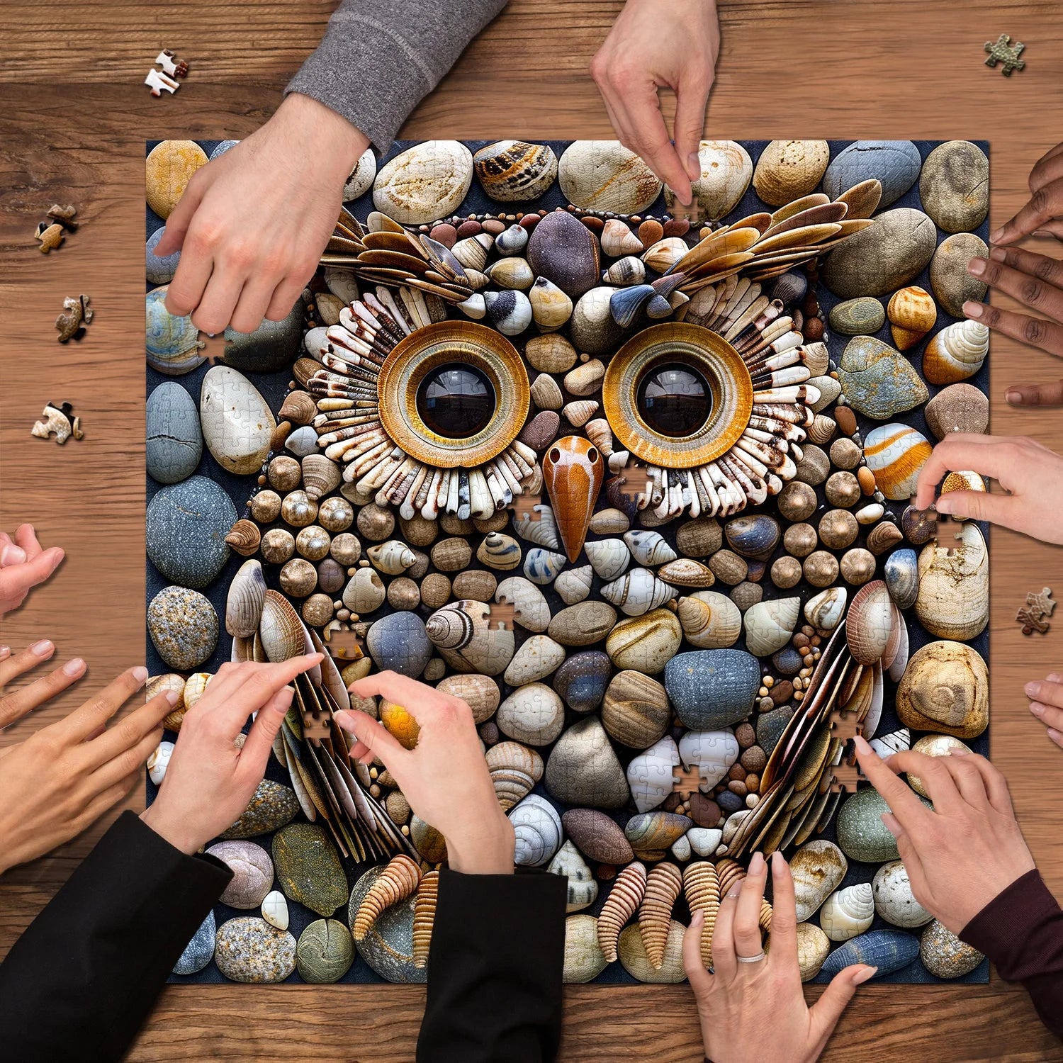 Stone Shell Owl Jigsaw Puzzle 1000 Pieces