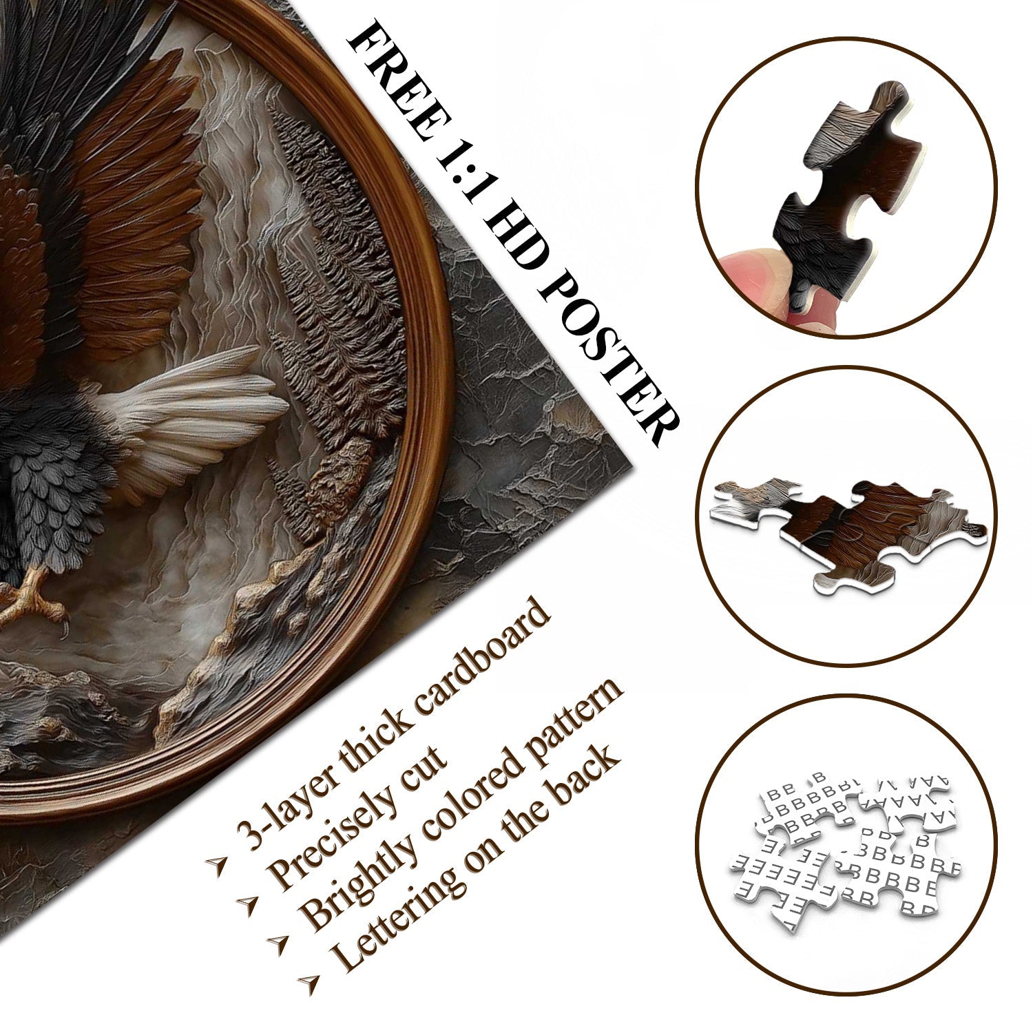 Aureate Eagle Jigsaw Puzzle 1000 Pieces