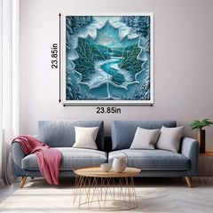 Invernale foglia di fiume puzzle puzzle 1000 pezzi