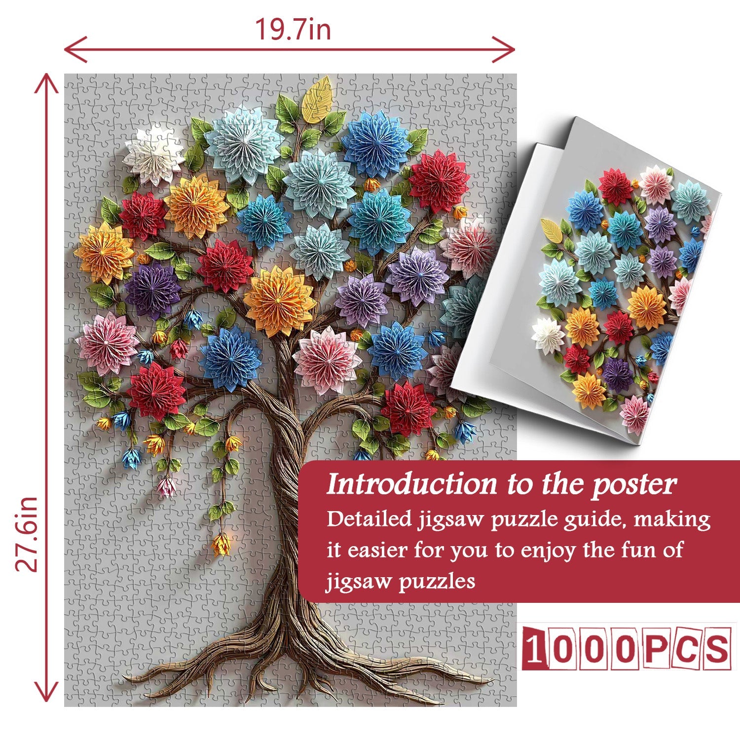 Paper Blossom Tree Jigsaw Puzzle 1000 Pieces