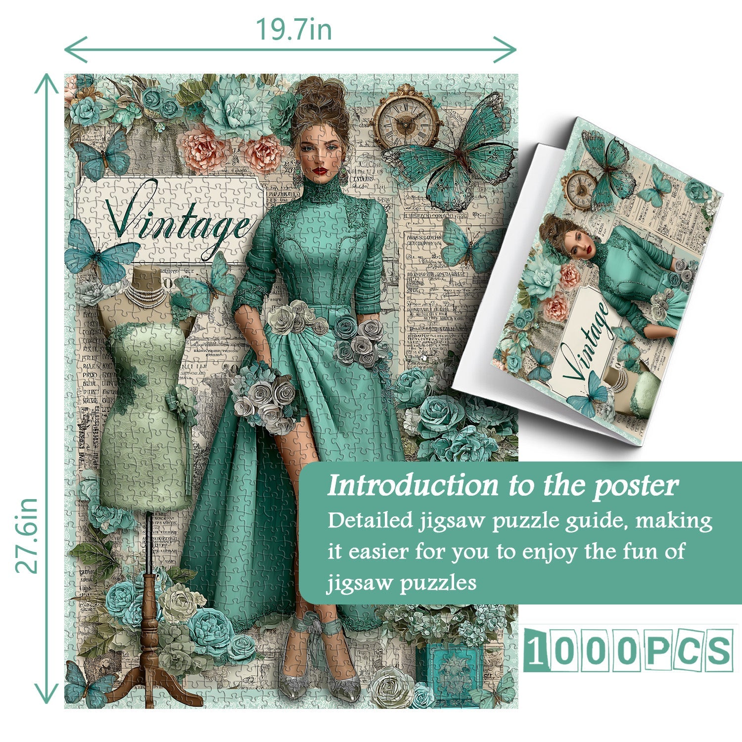 Vintage Elegance Jigsaw Puzzle 1000 Pieces