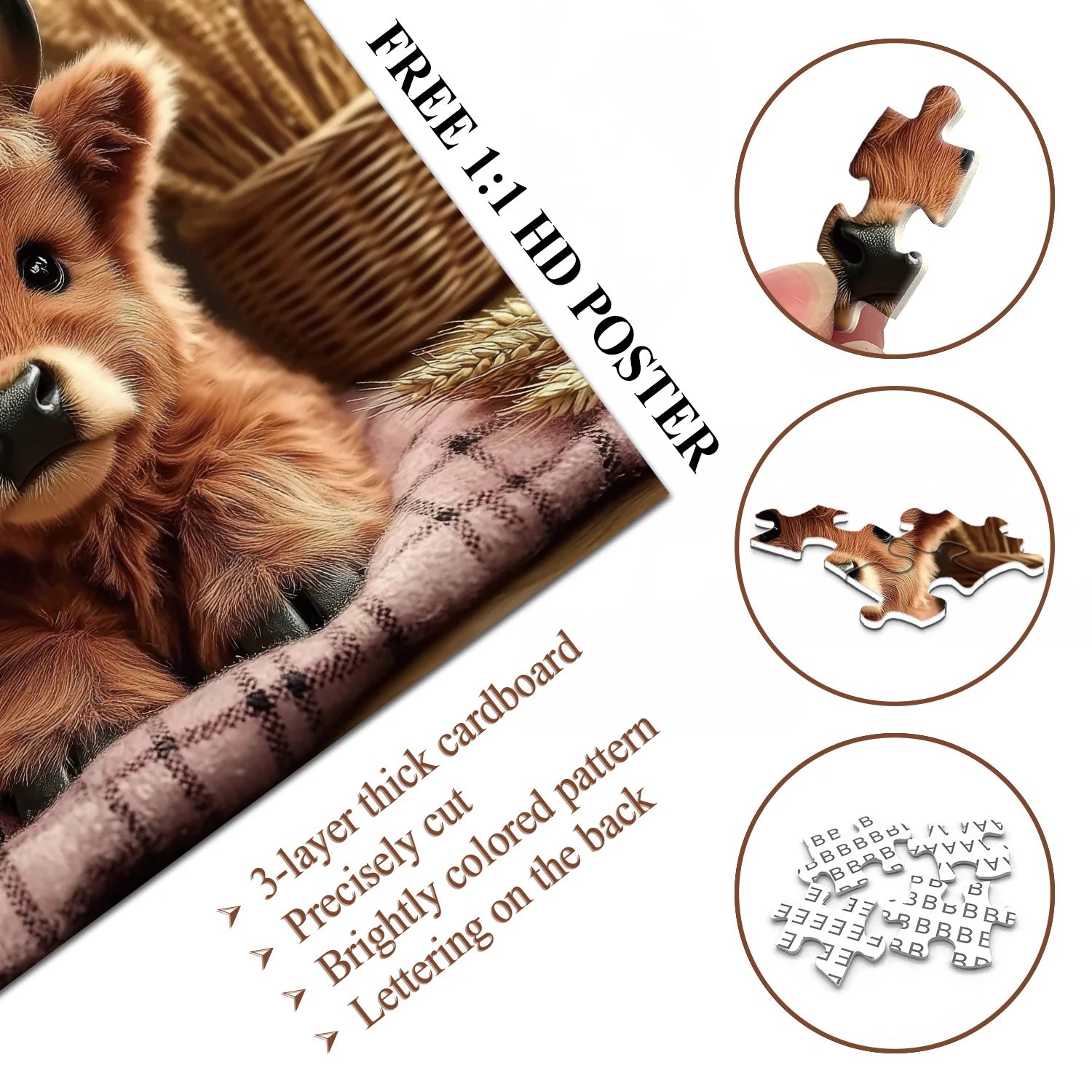 Serene Kalb Jigsaw Rätsel 1000 Stücke
