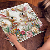 Diamond Bunny Jigsaw Puzzle 1000 Pieces