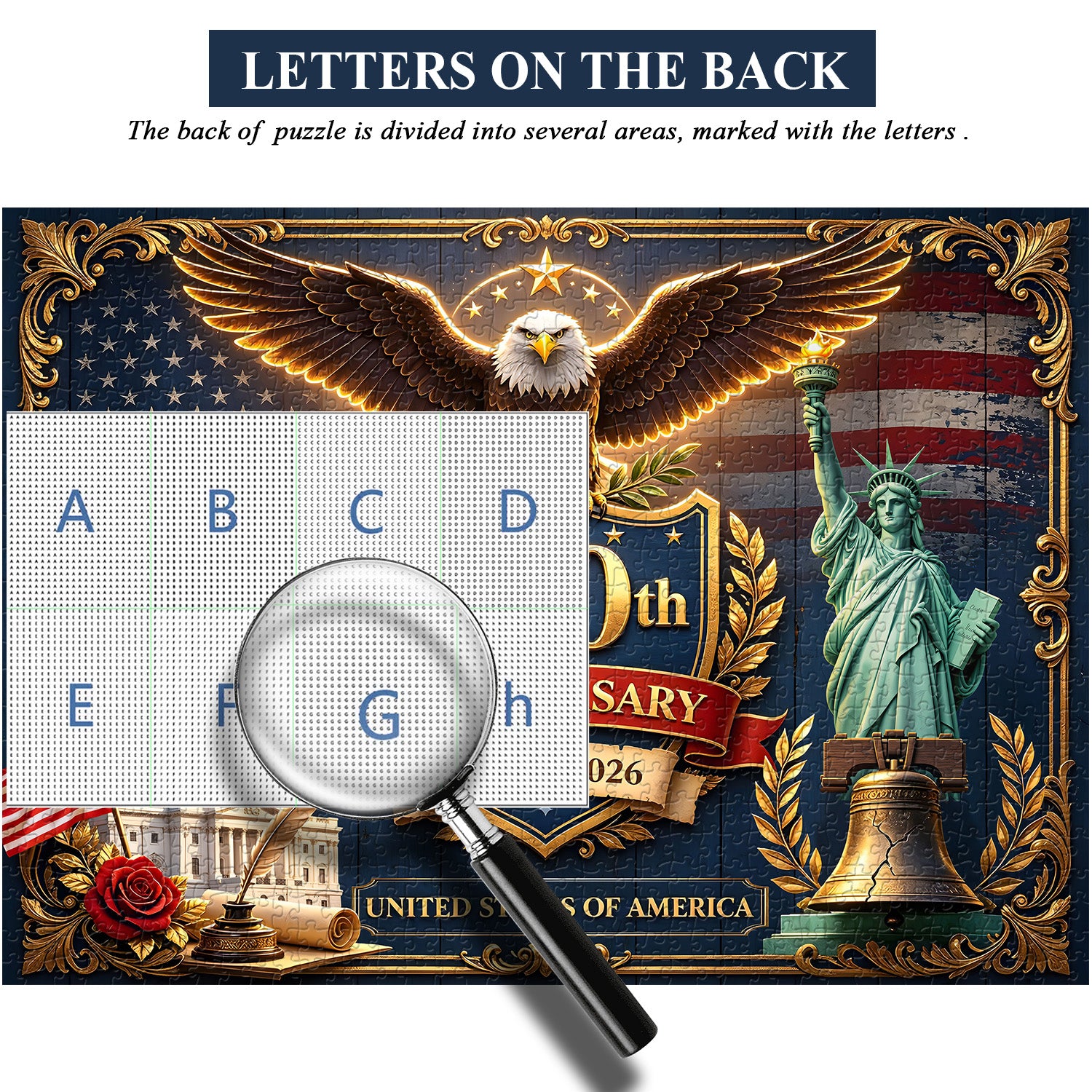 American 250th Anniversary Jigsaw Puzzle 1000 Pieces
