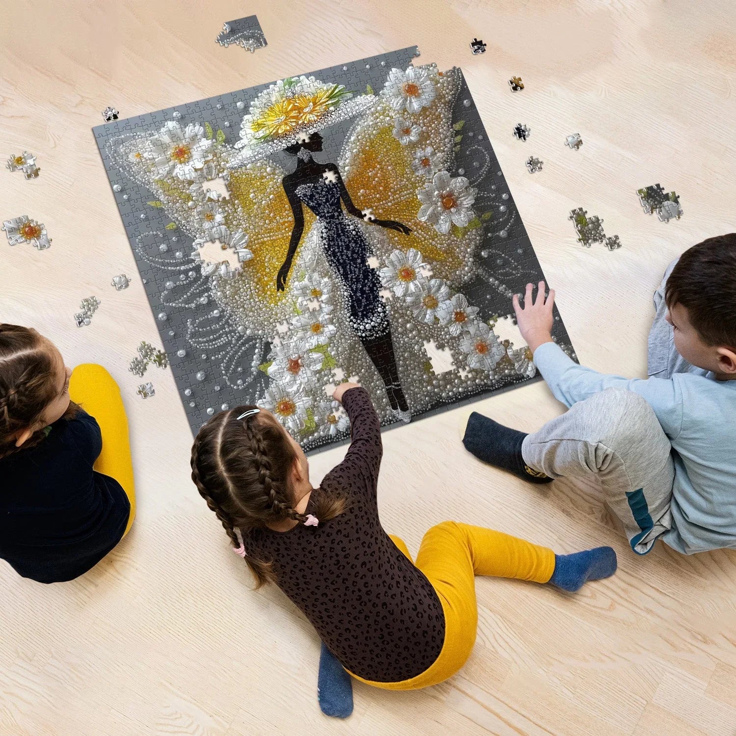 Butterfly Lady Jigsaw Puzzle 1000 Pieces