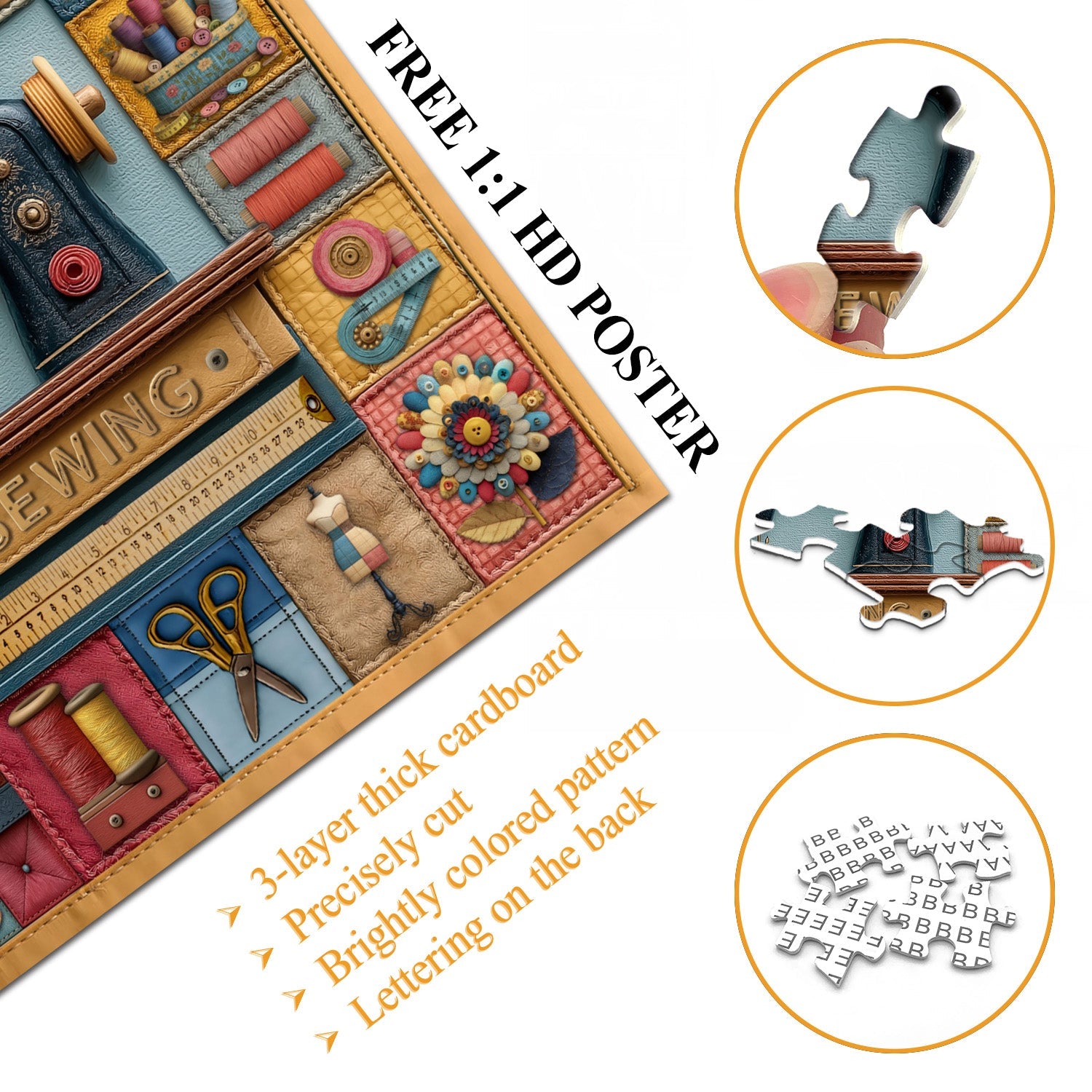 Sewing Craft Collection Jigsaw Puzzle 1000 Pieces