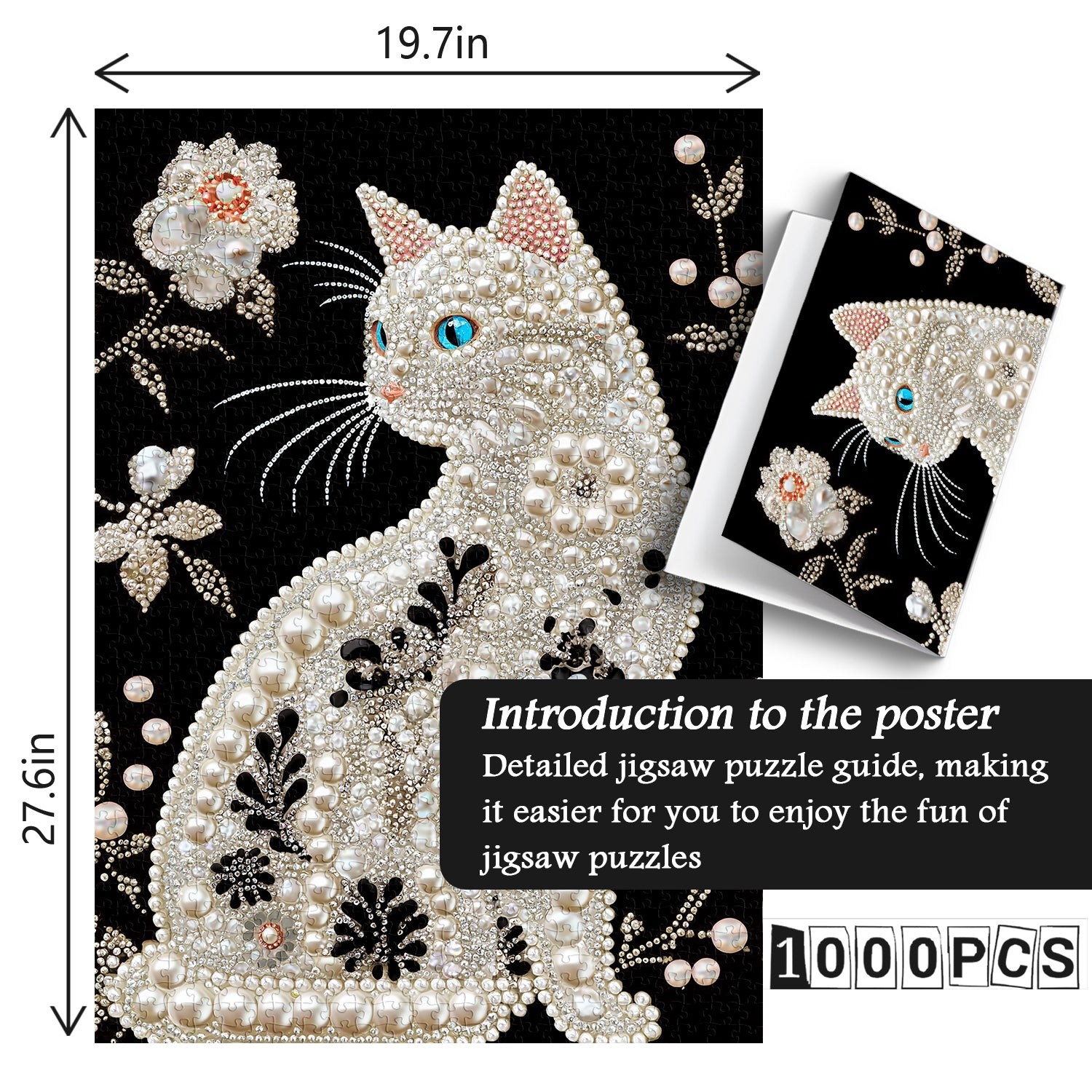 Star Diamond Cat Jigsaw Puzzle 1000 Pieces