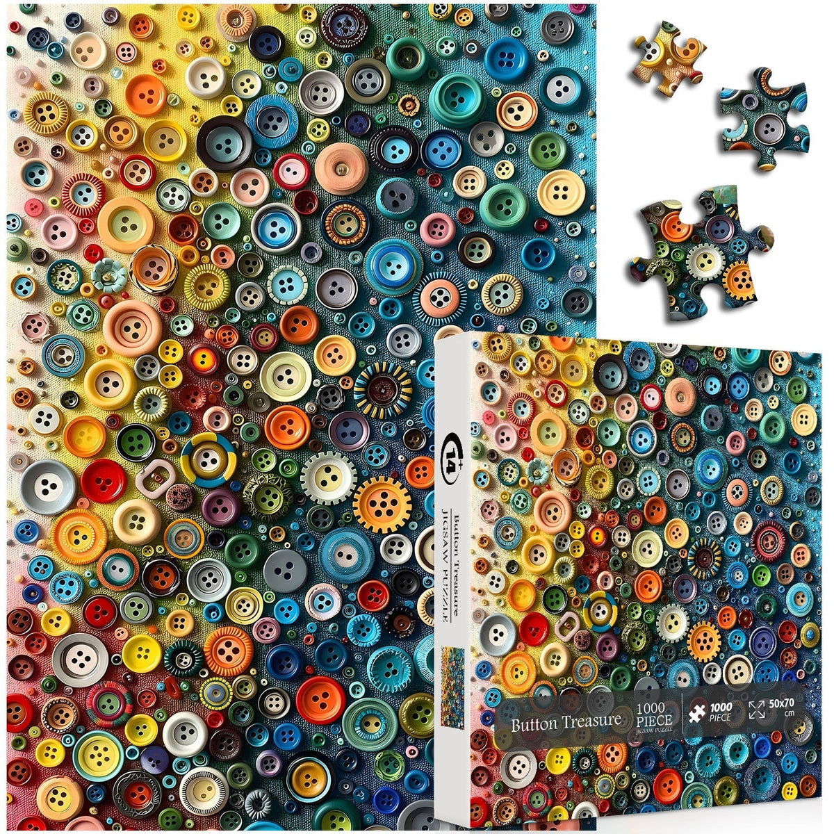 Button Treasure Jigsaw Puzzle 1000 Stücke