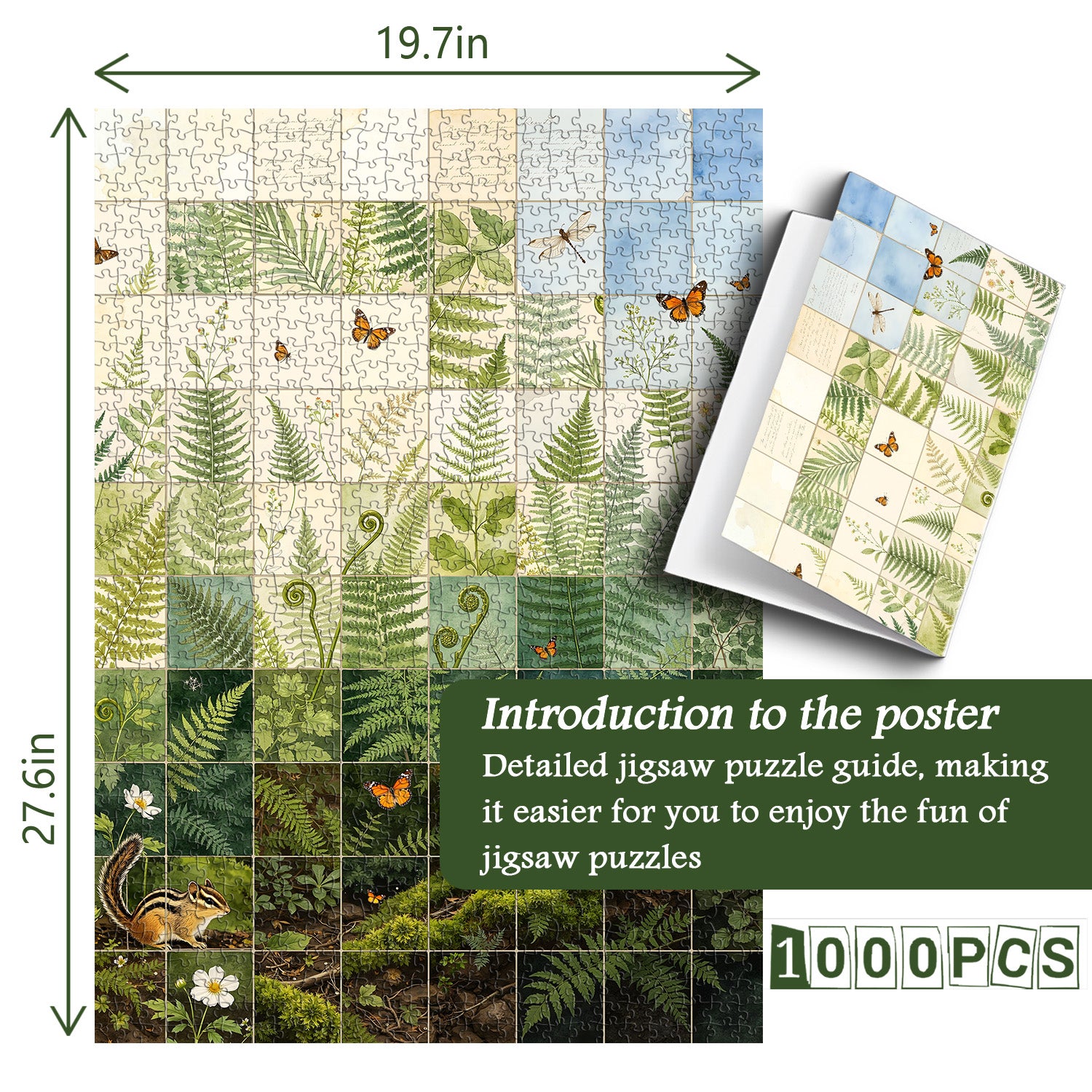 Fern Tapestry Jigsaw Puzzle 1000 Pieces