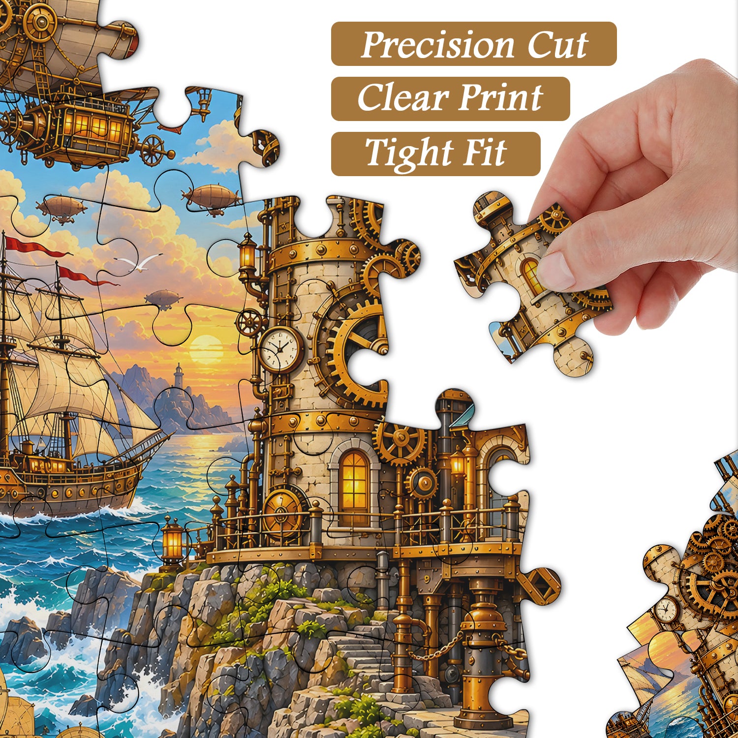 Steampunk Lighthouse Jigsaw Puzzle 1000 Pieces