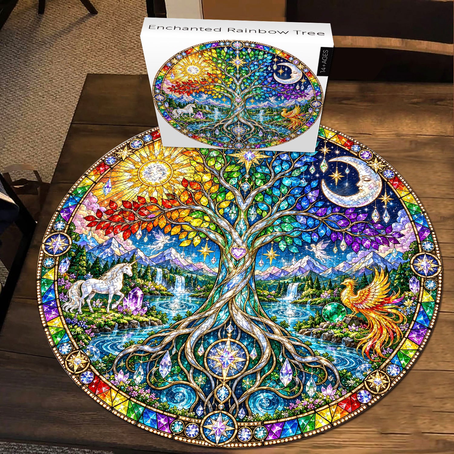 Enchanted Rainbow Tree Jigsaw Puzzle 1000 Pieces