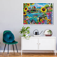 Campagna di uccelli uccelli puzzle 1000 pezzi