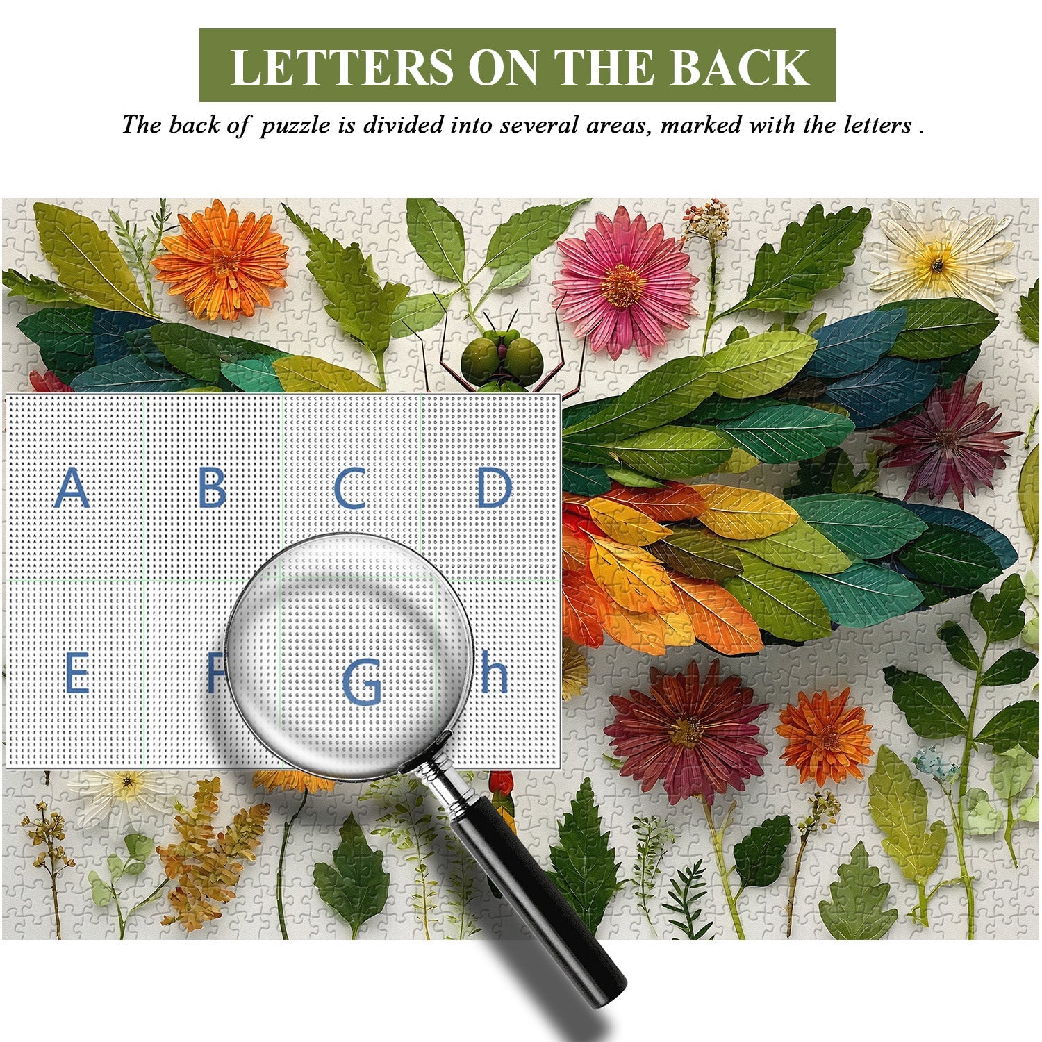 Rompecabezas de libélula de hoja de 1000 piezas