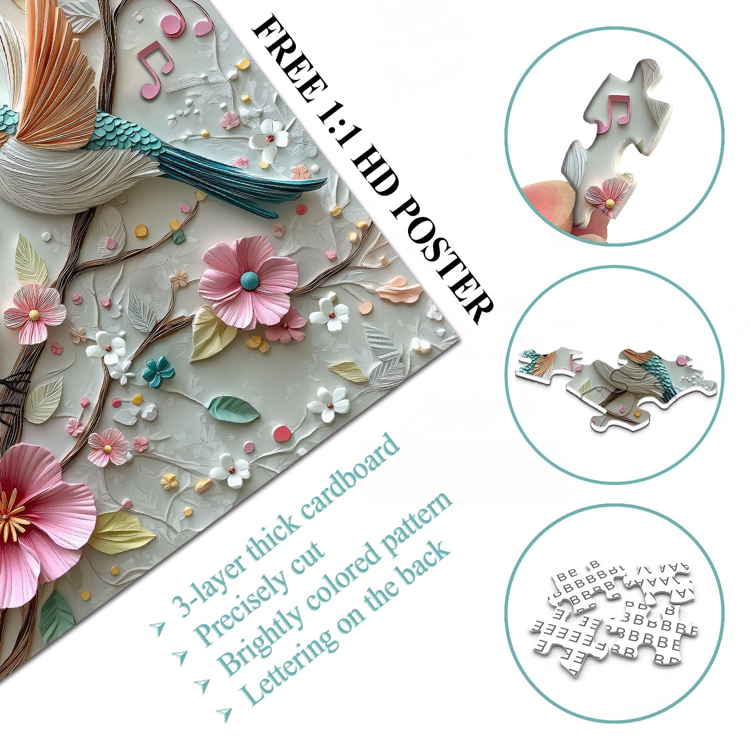 Birdsong Bloom Jigsaw Puzzle 1000 Pieces