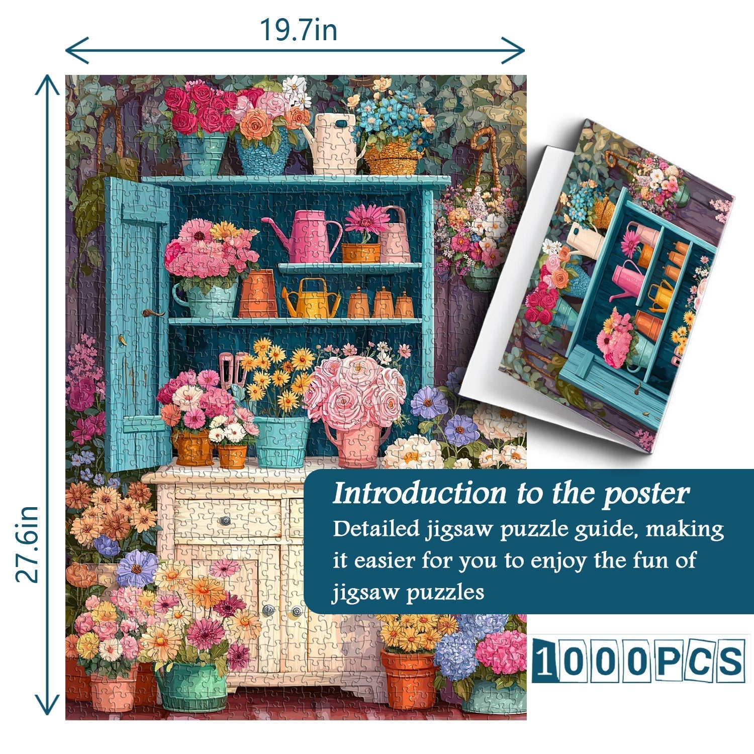 Floral Cabinet Rhythm Jigsaw Puzzle 1000 Pieces