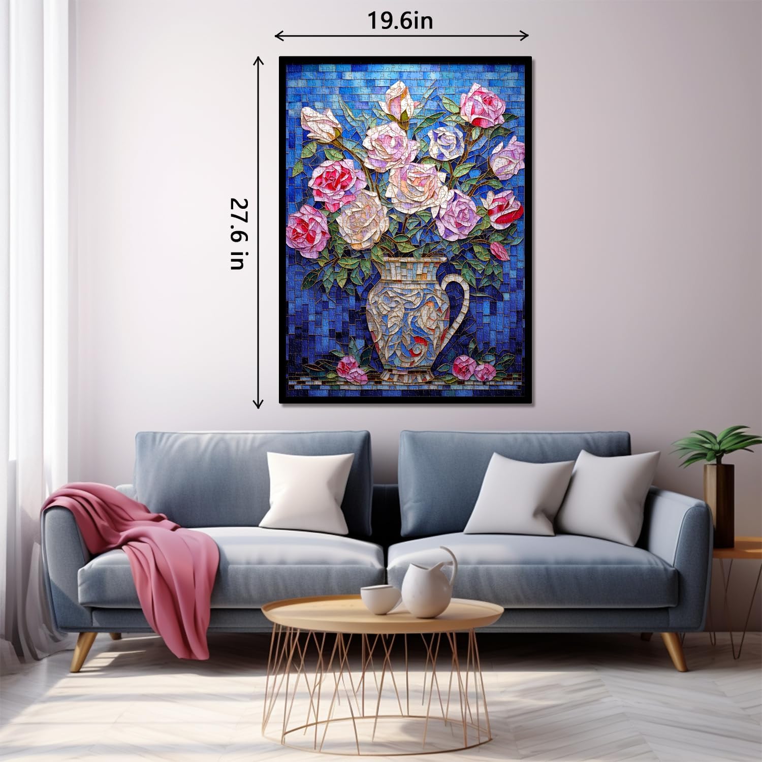 Mosaik der Rosen Puzzles 1000 Stücke