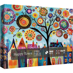 Puzzle città felice puzzle 1000 pezzi