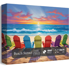 Beach Sunset puzzle puzzle 1000 pezzi