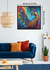 Vibrant Peacock Jigsaw Puzzle 1000 Pieces