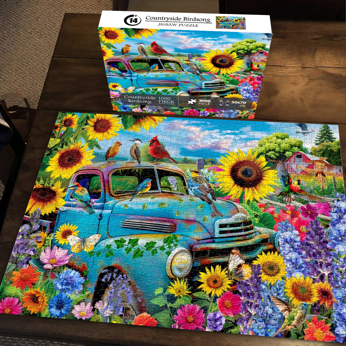 Campagna di uccelli uccelli puzzle 1000 pezzi