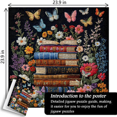 Blüten & Seiten Jigsaw Puzzle 1000 Stücke