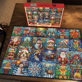 Christmas Treasures Advent Calendar Jigsaw Puzzle 1000 Pieces