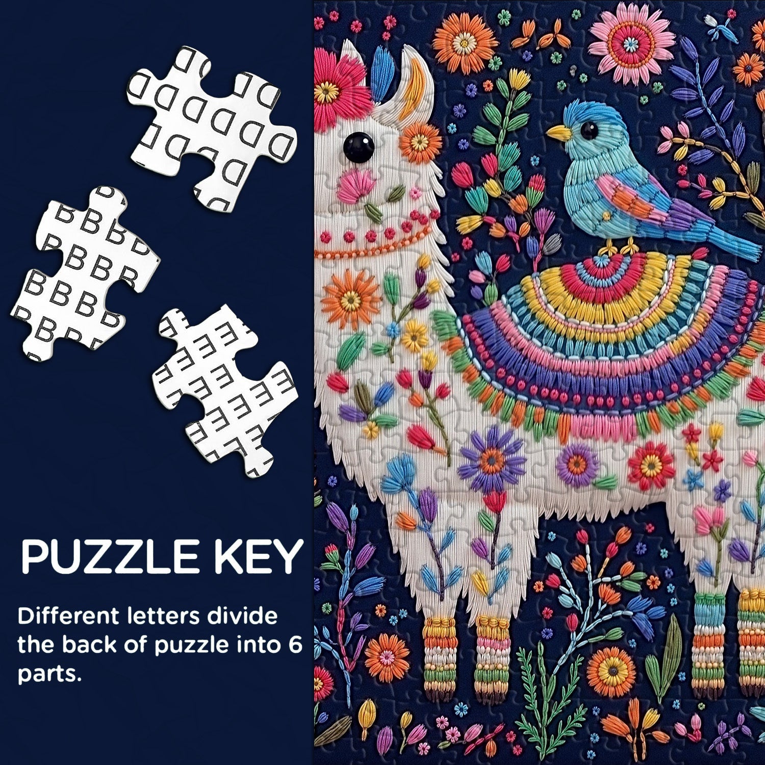 Llama in Bloom Jigsaw Puzzle 1000 Pieces