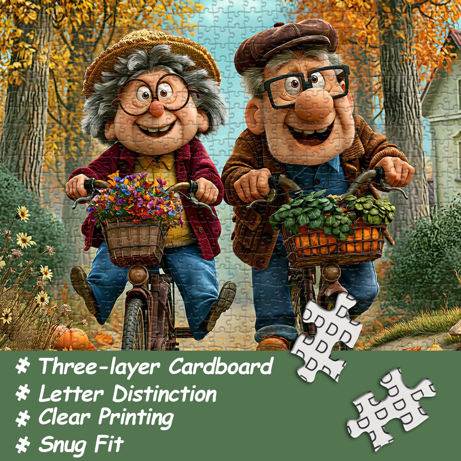 Puzzle Cavalcata d'Autunno Dorato da 1000 pezzi