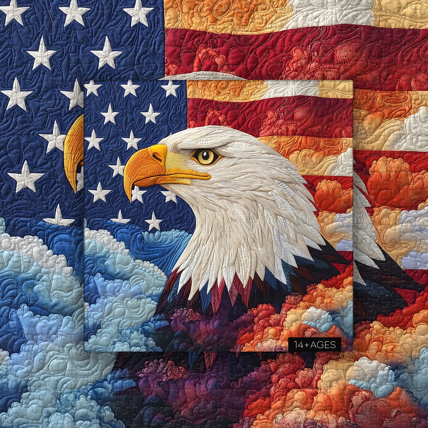 Der gesteppte Adler Puzzle 1000 Teile