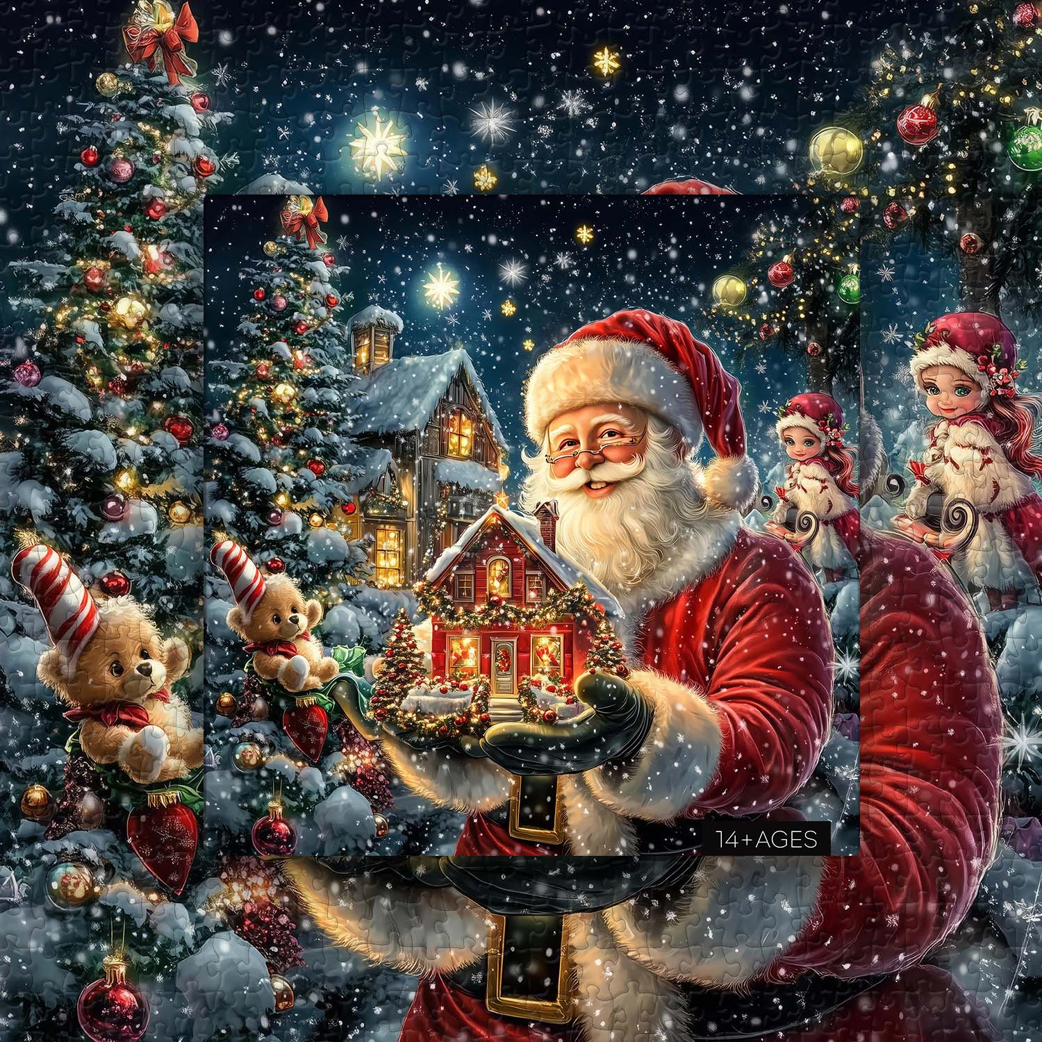 Puzzle Maison de Noël du Père Noël 1000 pièces