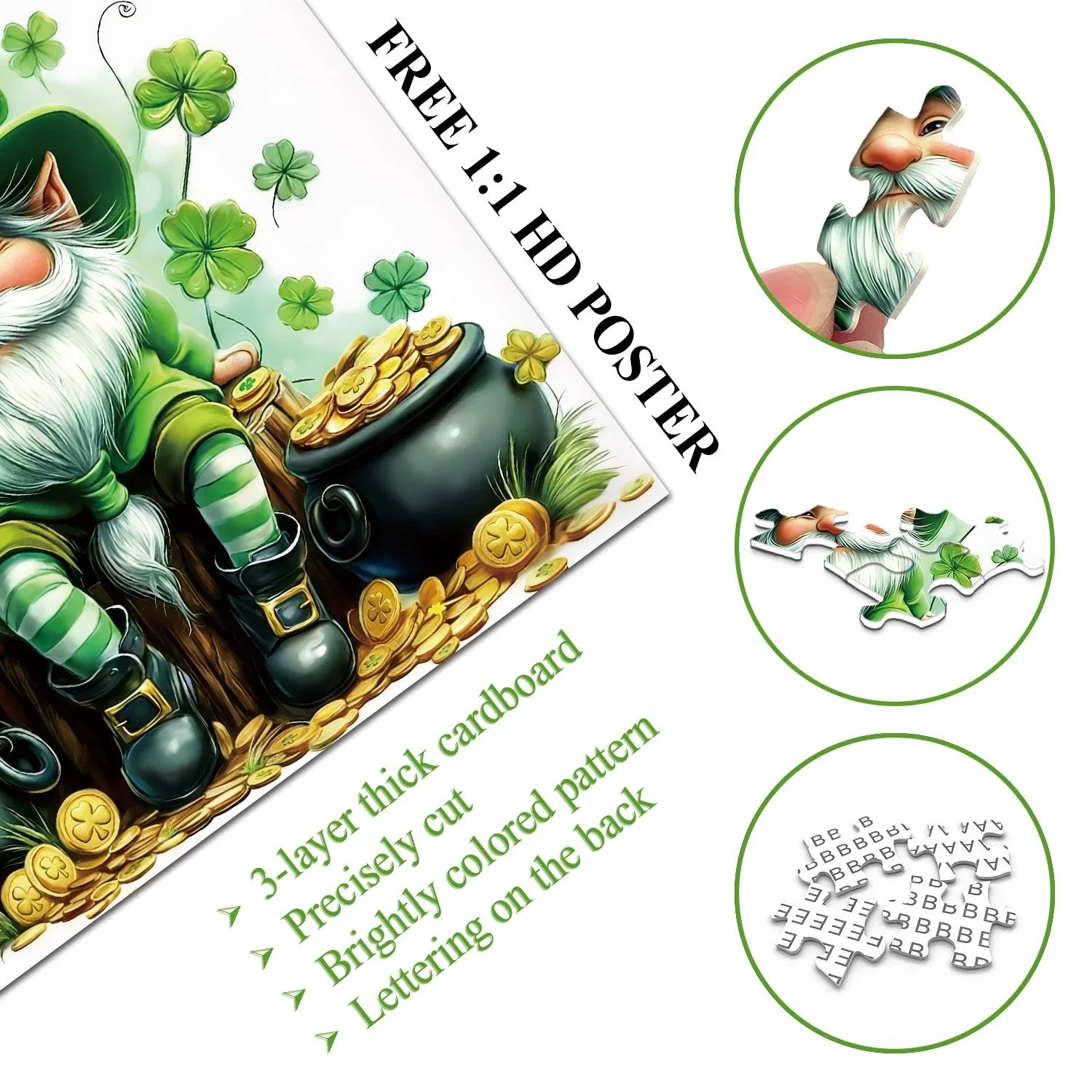 Lucky Leprechaun Jigsaw Puzzle 1000 Pieces