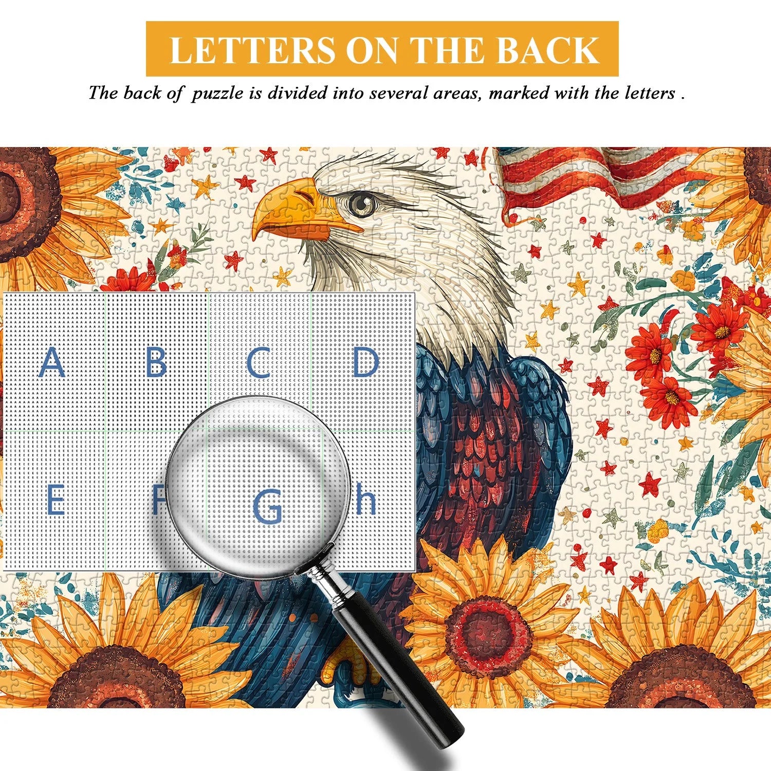 Patriotic Eagle Jigsaw Puzzle 1000 Pieces