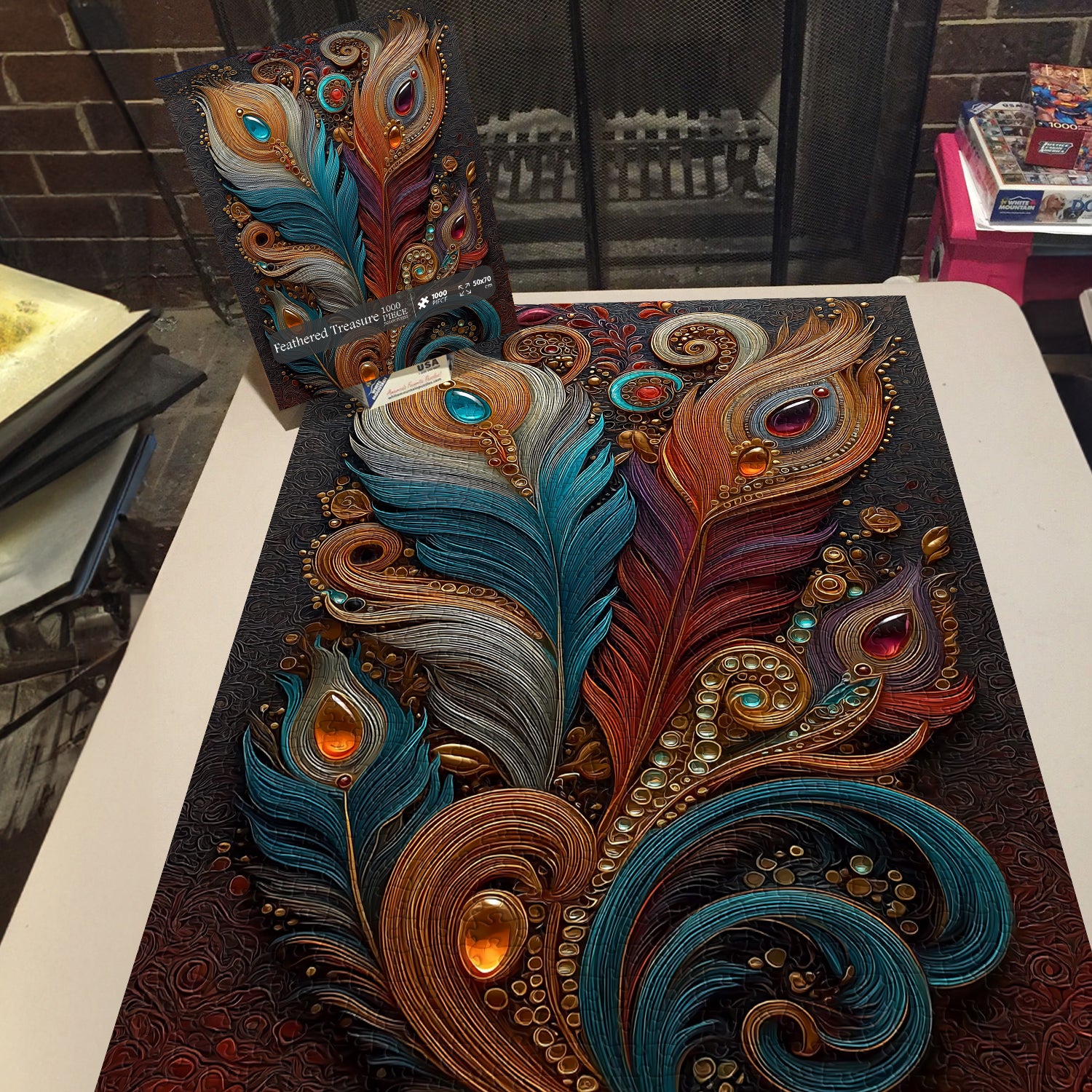 Puzzle mit gefiedertem Schatz, 1000 Teile