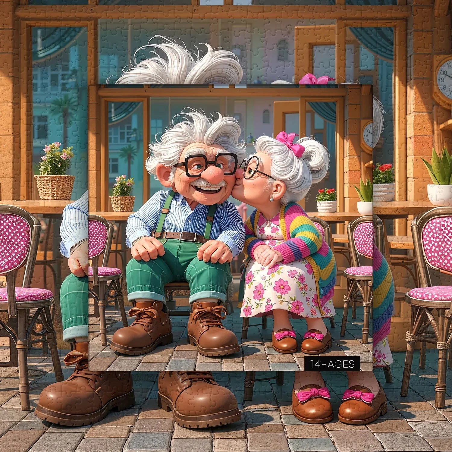 Süßes Café Kiss Jigsaw Puzzle 1000 Stücke
