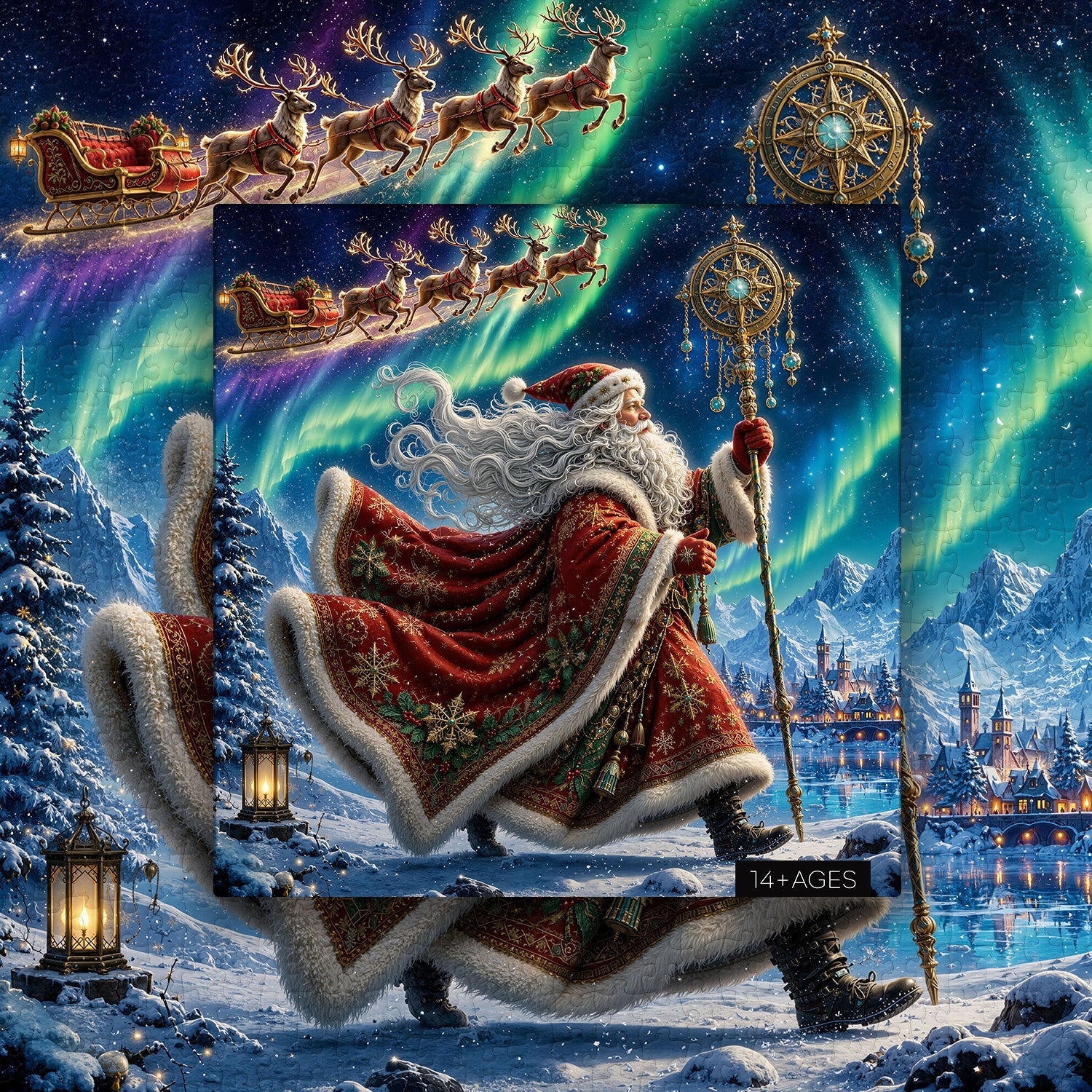 Puzzle natalizio artico da 1000 pezzi